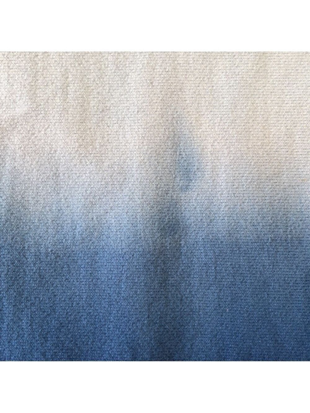 CHAMPION Reverse Weave Blue Dip Dye Script Ombre Crewneck Pullover Sweatshirt S - Picture 12 of 13